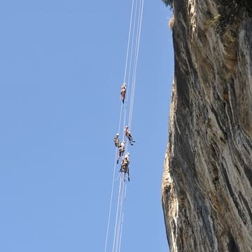 rappel geant autridge ardeche vallon pont d'arc